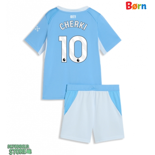 Manchester City Rayan Cherki #10 Replika Babytøj Hjemmebanesæt Børn 2026-27 Kortærmet (+ Korte bukser)